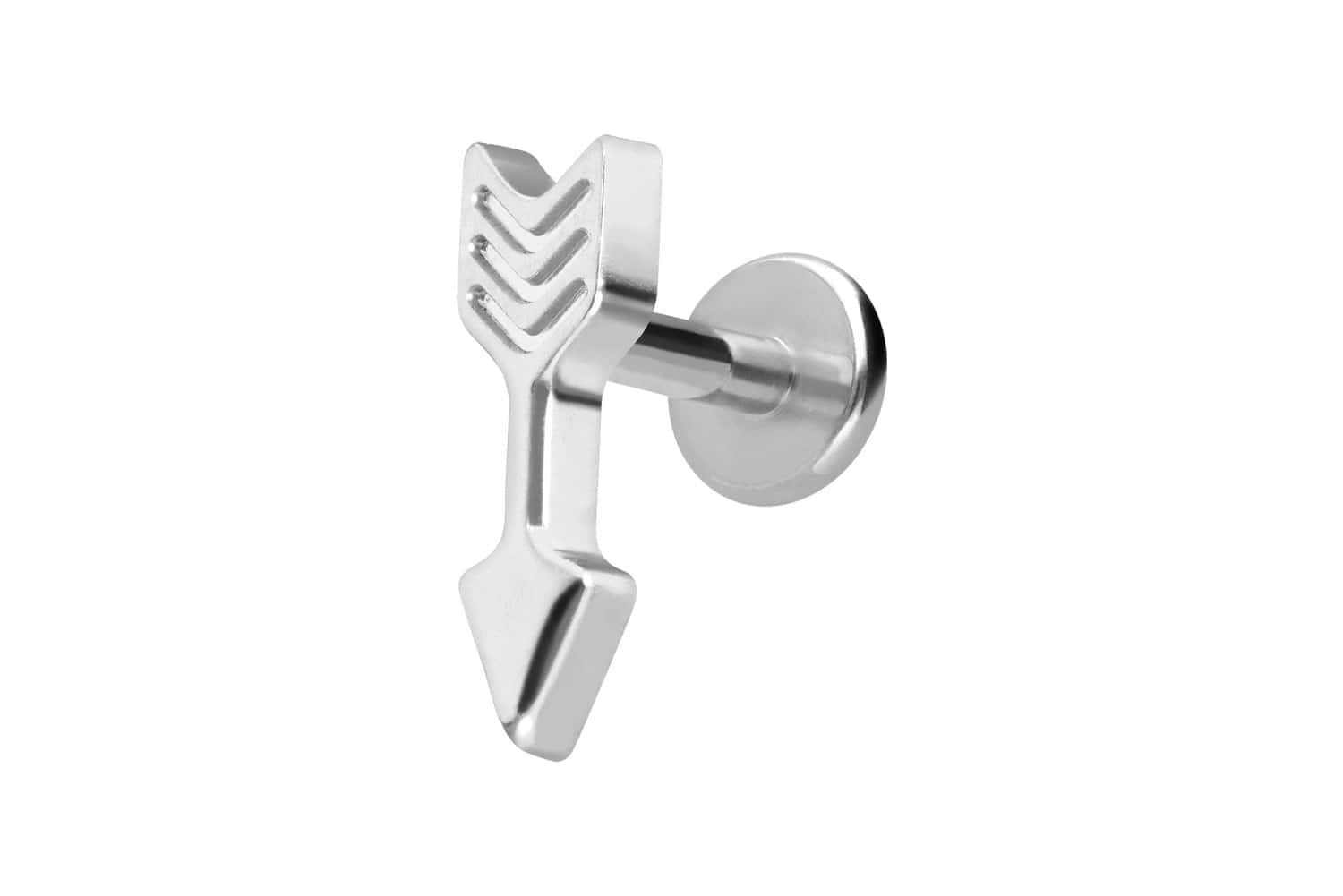 Titan Labret Piercing mit Innengewinde PFEIL